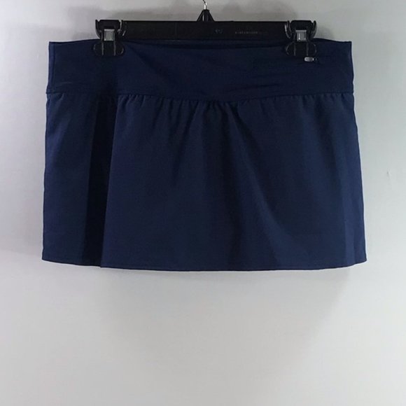 Nike Women’s Pure Flouncy Tennis Skirt in Navy size L #132 - Picture 2 of 5